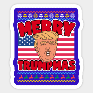 Donald Trump Christmas Sticker